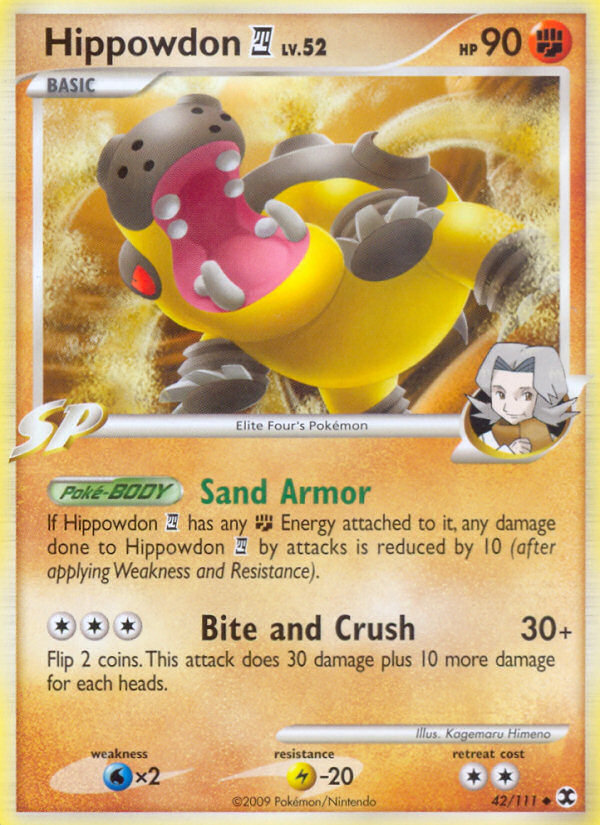 Pokemon | Hippowdon (42/111) [Platinum: Rising Rivals] | The Nerd Merchant