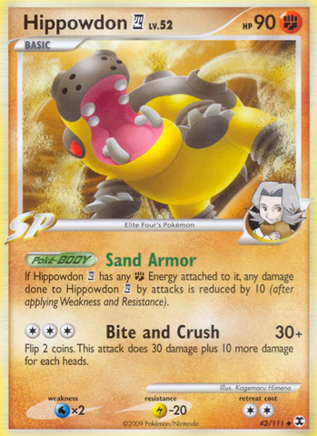 Pokemon | Hippowdon (42/111) [Platinum: Rising Rivals] | The Nerd Merchant