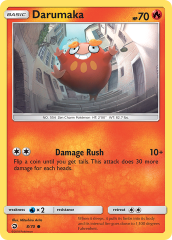Pokemon | Darumaka (8/70) [Sun & Moon: Dragon Majesty] | The Nerd Merchant