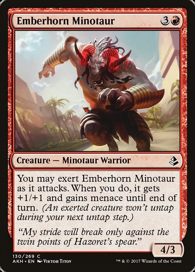 Magic | Emberhorn Minotaur [Amonkhet] | The Nerd Merchant