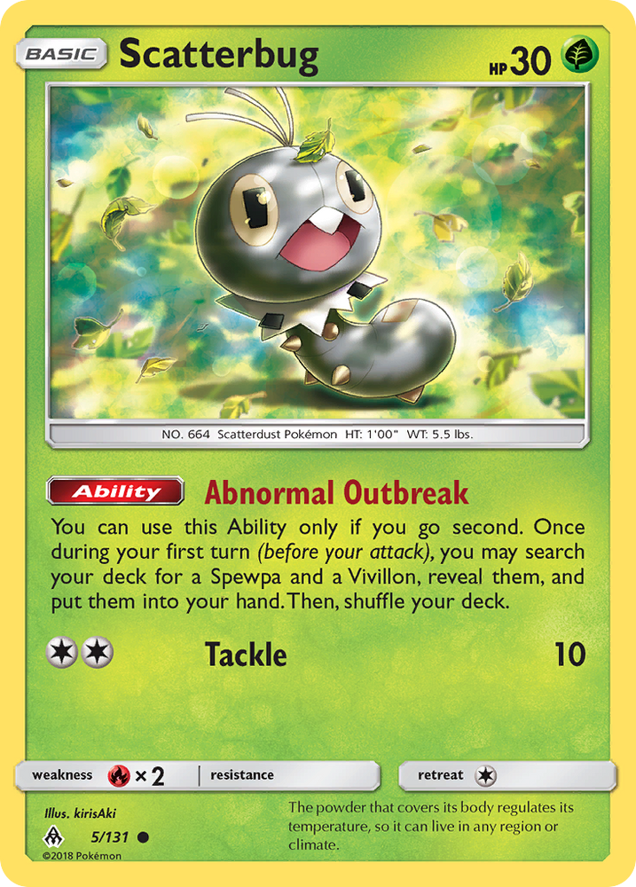 Pokemon | Scatterbug (5/131) [Sun & Moon: Forbidden Light] | The Nerd Merchant