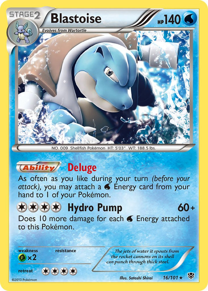 Pokemon | Blastoise (16/101) (Cosmos Holo) (Blister Exclusive) [Black & White: Plasma Blast] | The Nerd Merchant