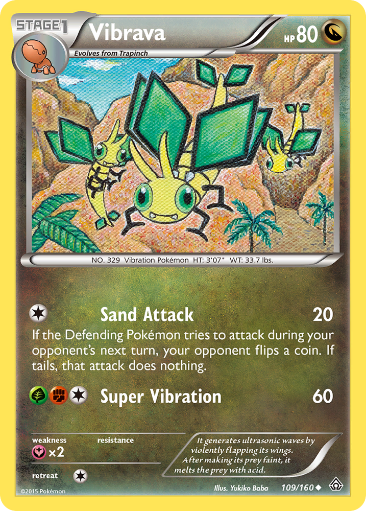Pokemon | Vibrava (109/160) [XY: Primal Clash] | The Nerd Merchant