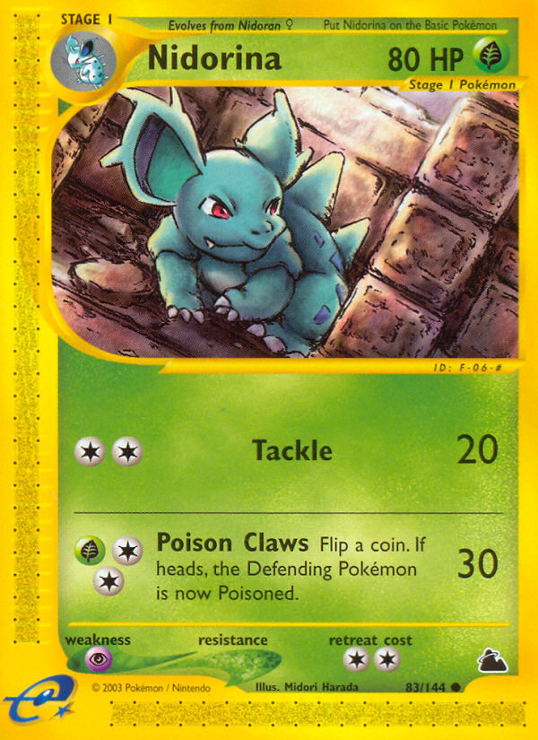 Pokemon | Nidorina (83/144) [Skyridge] | The Nerd Merchant