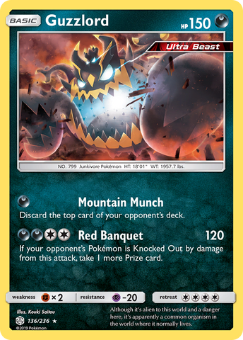 Pokemon| Guzzlord (136/236) [Sun & Moon: Cosmic Eclipse] | The Nerd Merchant