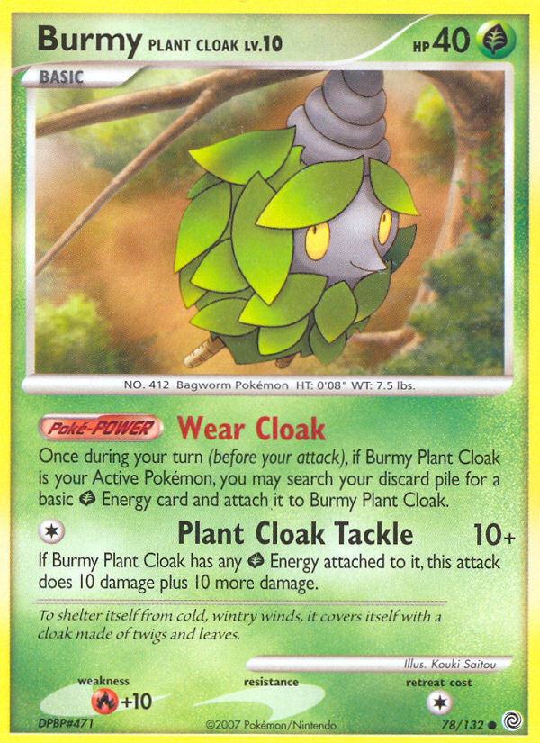 Pokemon | Burmy Plant Cloak (78/132) [Diamond & Pearl: Secret Wonders] | The Nerd Merchant