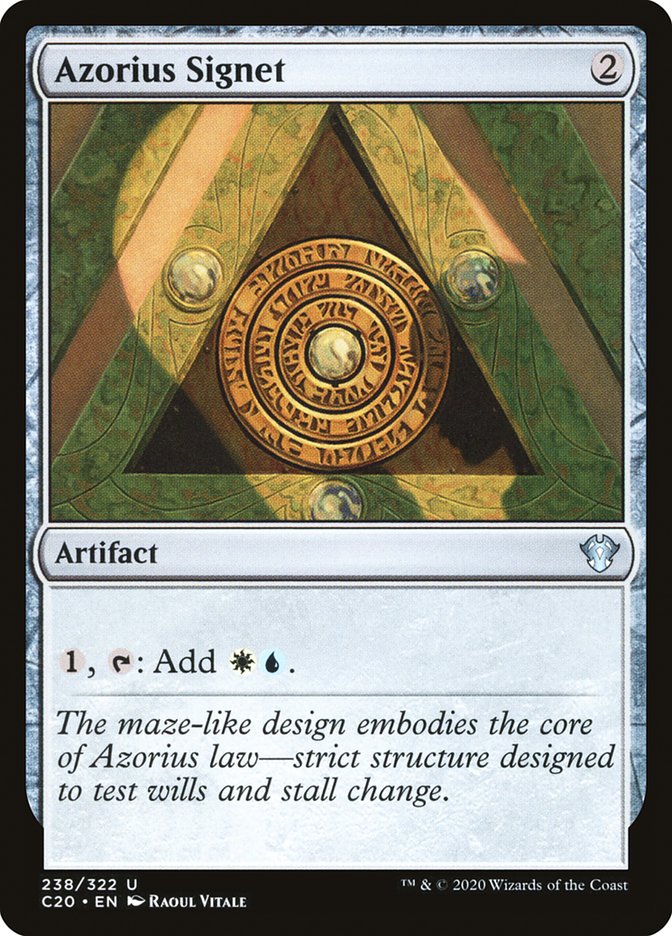 Magic | Azorius Signet [Commander 2020] | The Nerd Merchant