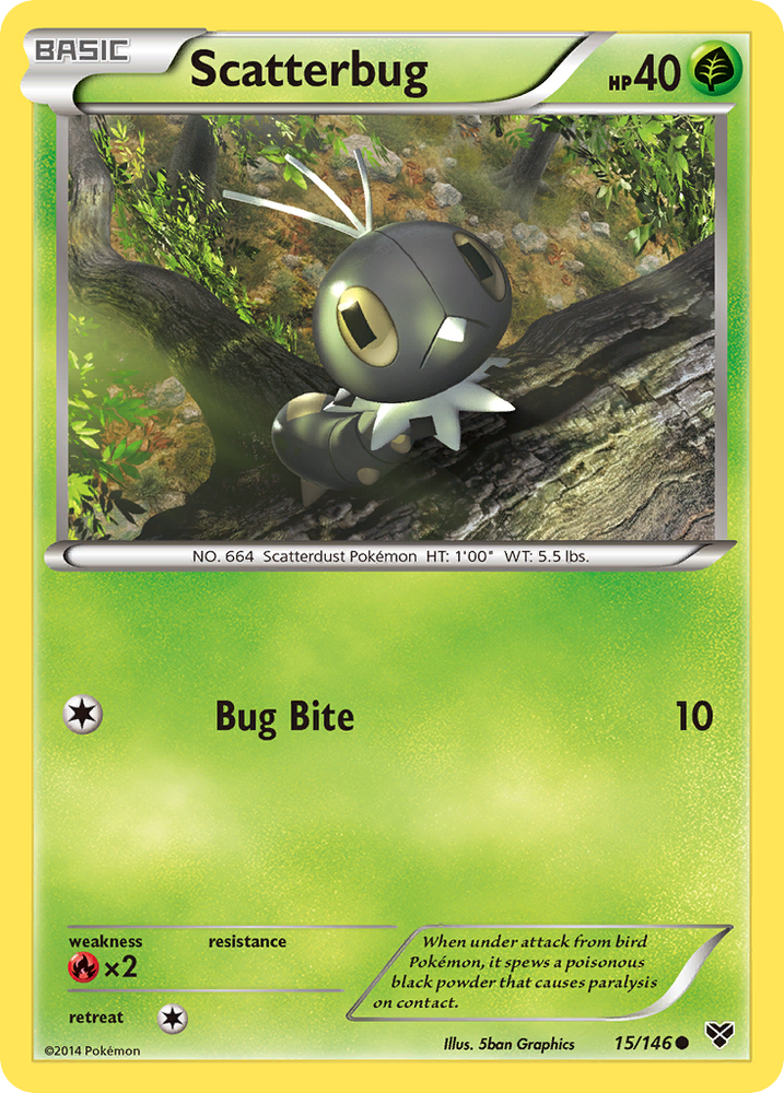Pokemon | Scatterbug (15/146) [XY: Base Set] | The Nerd Merchant