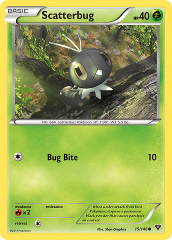 Pokemon | Scatterbug (15/146) [XY: Base Set] | The Nerd Merchant