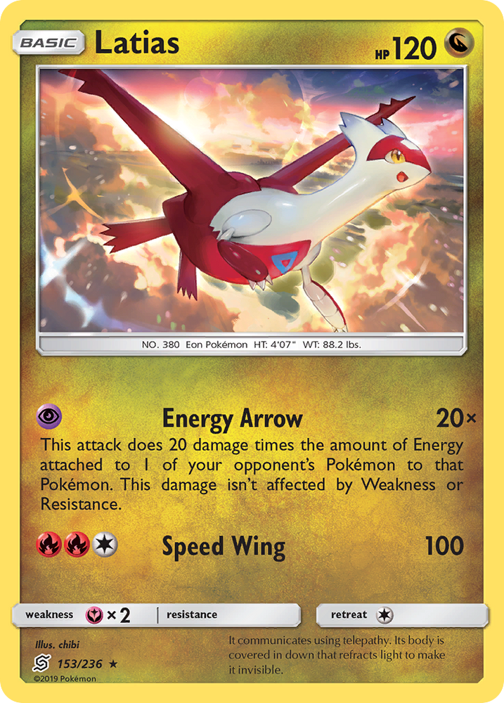 Pokemon | Latias (153/236) [Sun & Moon: Unified Minds] | The Nerd Merchant