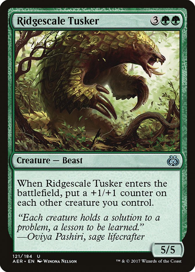 Magic | Ridgescale Tusker [Aether Revolt] | The Nerd Merchant