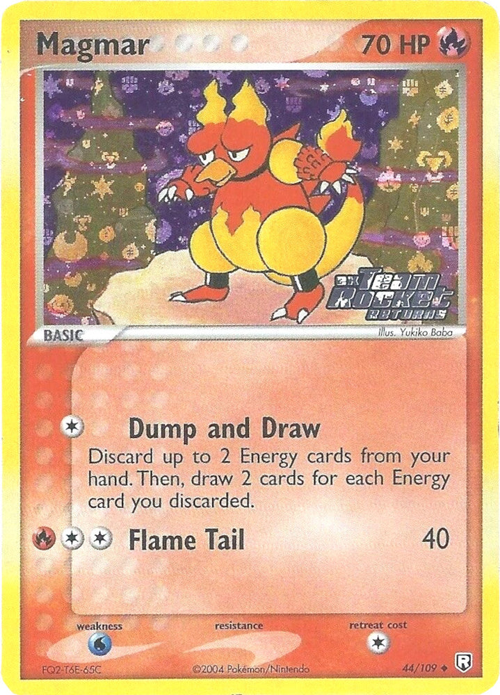 Pokemon | Magmar (44/109) (Stamped) [EX: Team Rocket Returns] | The Nerd Merchant