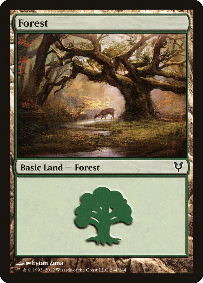 Magic | Forest (244) [Avacyn Restored] | The Nerd Merchant