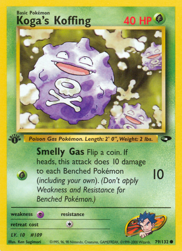 Pokemon | Koga's Koffing (79/132) [Gym Challenge 1st Edition] | The Nerd Merchant
