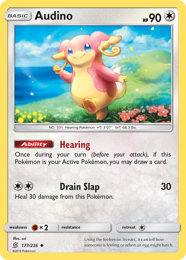 Pokemon | Audino (177/236) [Sun & Moon: Unified Minds] | The Nerd Merchant