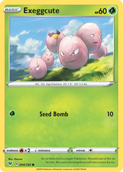 Pokemon | Exeggcute (004/185) [Sword & Shield: Vivid Voltage] | The Nerd Merchant