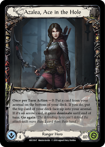 Flesh and Blood TCG | Azalea, Ace in the Hole [ARC038-T] (Arcane Rising)  1st Edition Normal | The Nerd Merchant