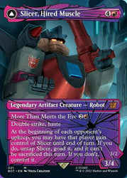 Magic | Slicer, Hired Muscle // Slicer, High-Speed Antagonist (Shattered Glass) [Transformers] | The Nerd Merchant