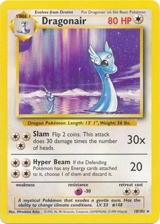 Pokemon | Dragonair (18/102) [Base Set Unlimited] | The Nerd Merchant