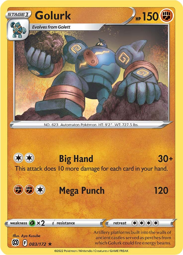 Pokemon | Golurk (083/172) [Sword & Shield: Brilliant Stars] | The Nerd Merchant