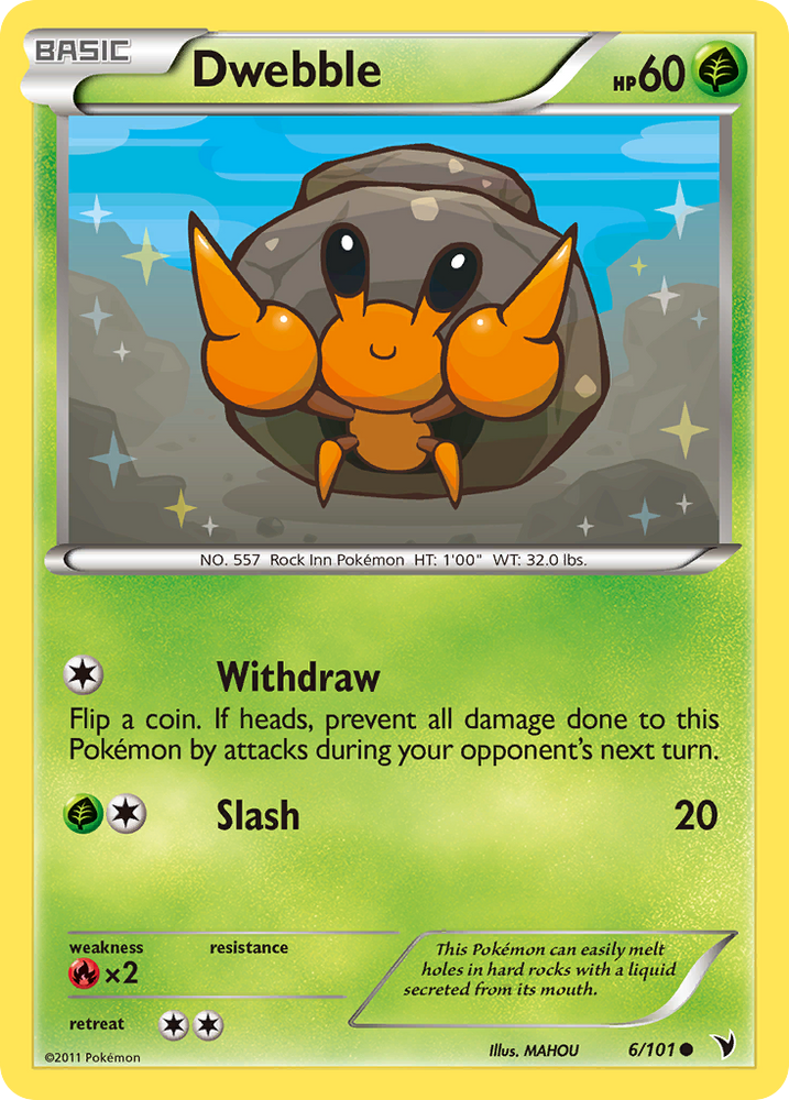 Pokemon | Dwebble (6/101) [Black & White: Noble Victories] | The Nerd Merchant