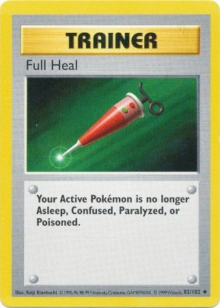 Pokemon | Full Heal (82/102) [Base Set Shadowless Unlimited] | The Nerd Merchant