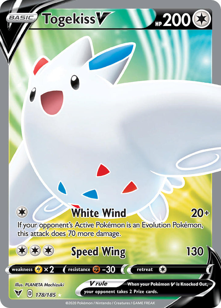 Pokemon | Togekiss V (178/185) [Sword & Shield: Vivid Voltage] | The Nerd Merchant