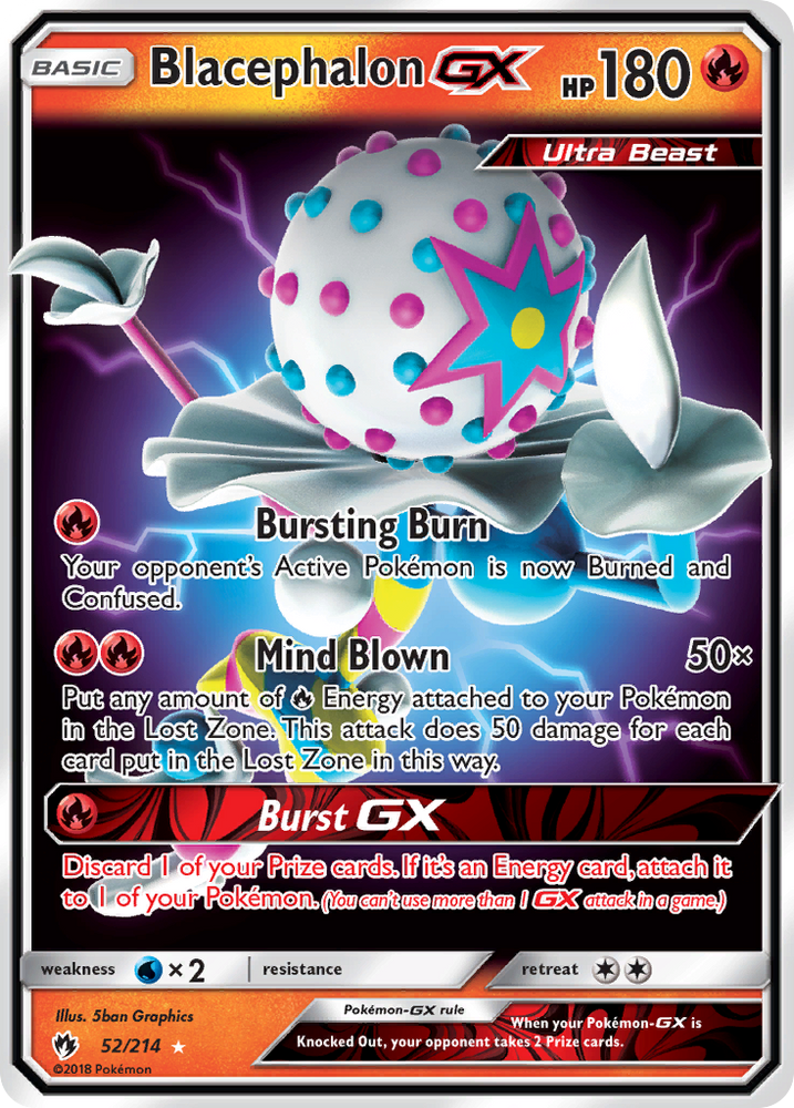 Pokemon | Blacephalon GX (52/214) [Sun & Moon: Lost Thunder] | The Nerd Merchant