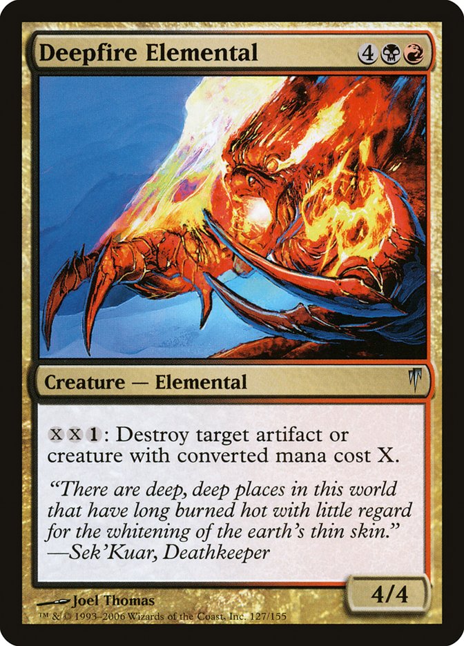 Magic | Deepfire Elemental [Coldsnap] | The Nerd Merchant