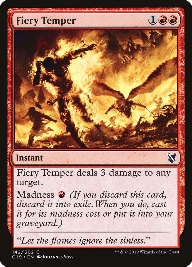 Magic | Fiery Temper [Commander 2019] | The Nerd Merchant