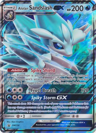 Pokemon | Alolan Sandslash GX (SM236) (Jumbo Card) [Sun & Moon: Black Star Promos] | The Nerd Merchant