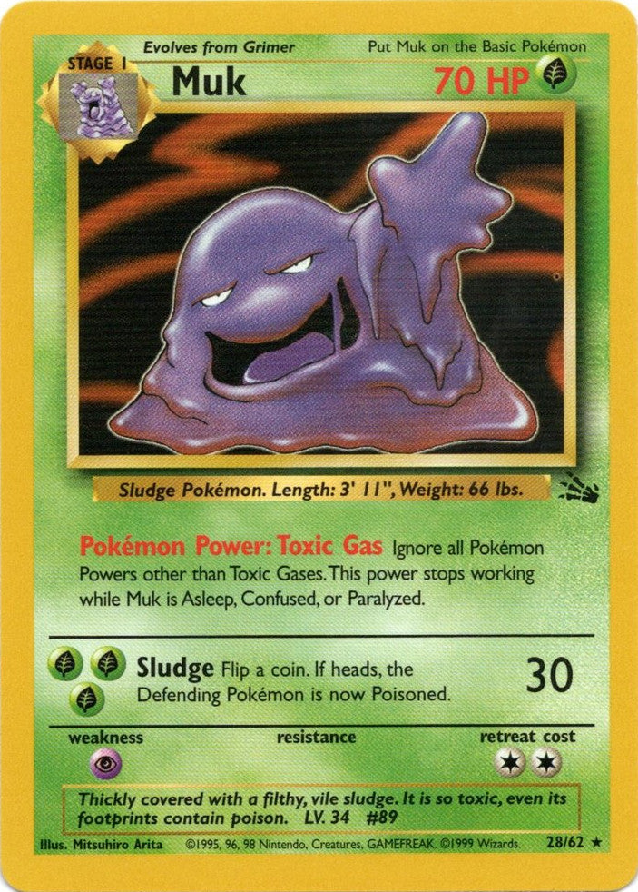 Pokemon | Muk (28/62) [Fossil Unlimited] | The Nerd Merchant