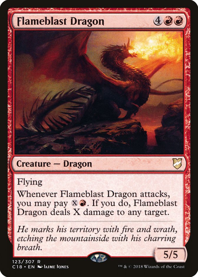 Magic | Flameblast Dragon [Commander 2018] | The Nerd Merchant
