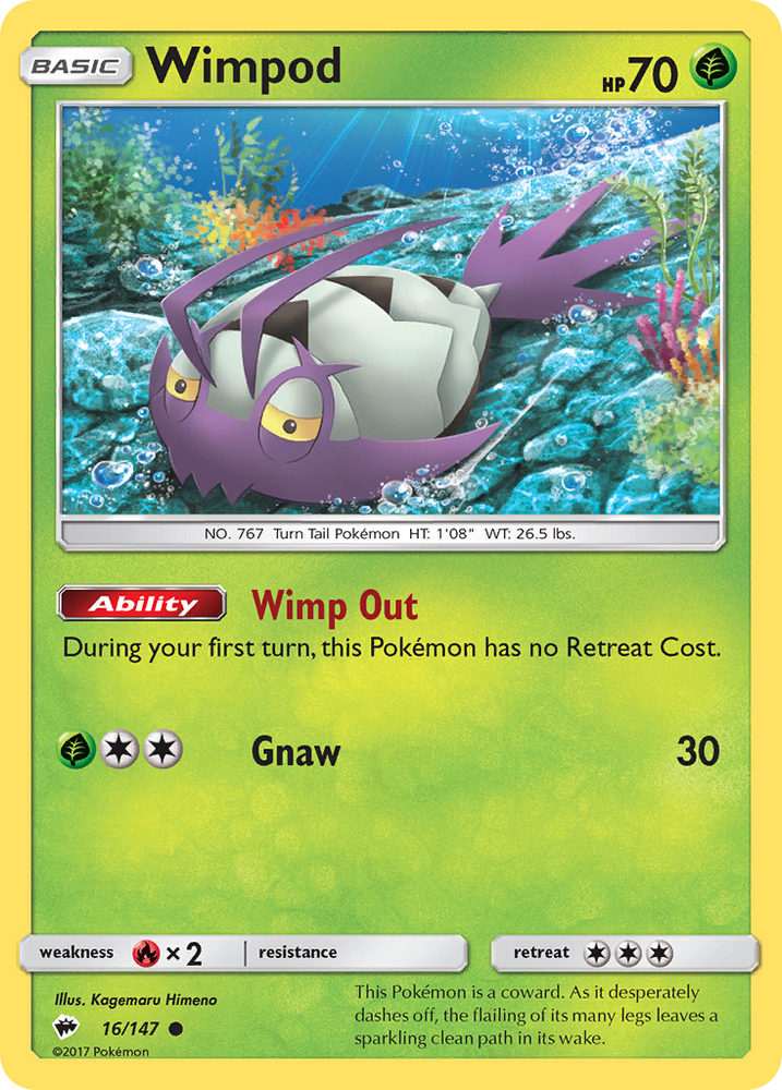 Pokemon | Wimpod (16/147) [Sun & Moon: Burning Shadows] | The Nerd Merchant