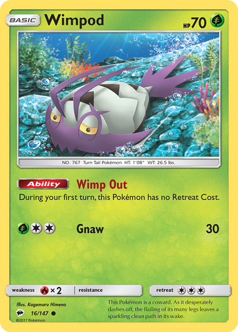 Pokemon | Wimpod (16/147) [Sun & Moon: Burning Shadows] | The Nerd Merchant