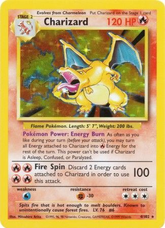 Pokemon | Charizard (4/102) [Base Set Unlimited] | The Nerd Merchant