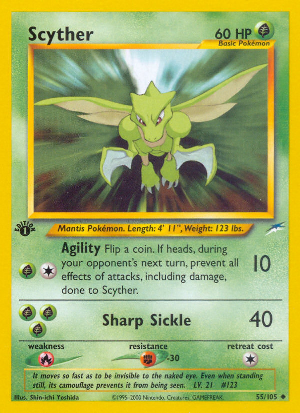 Pokemon | Scyther (55/105) [Neo Destiny 1st Edition] | The Nerd Merchant