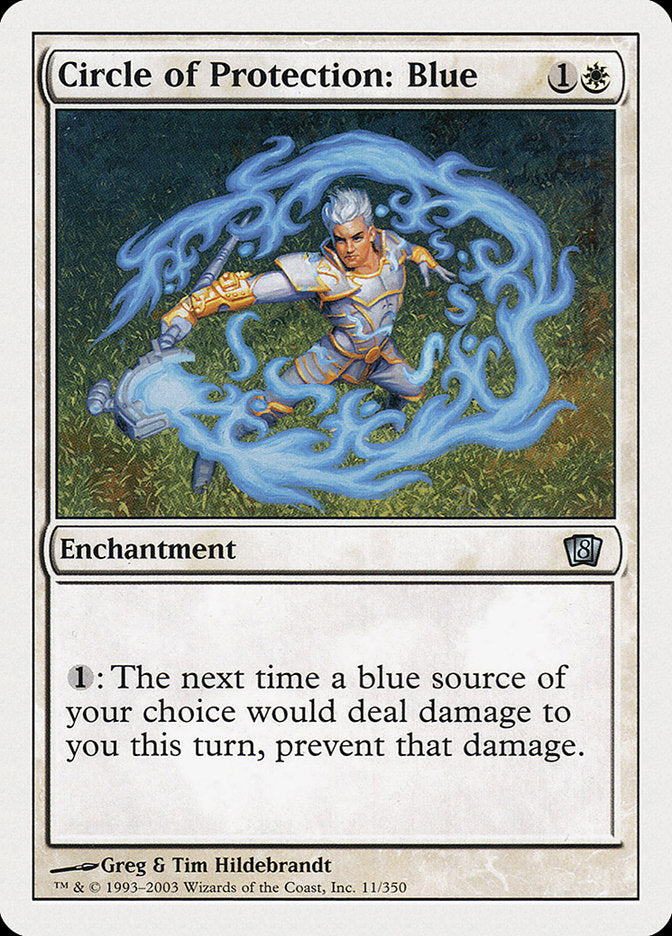 Magic | Circle of Protection: Blue [Eighth Edition] | The Nerd Merchant