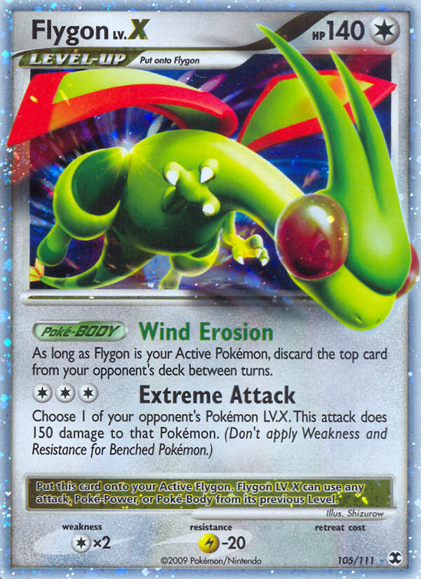 Pokemon | Flygon LV.X (105/111) [Platinum: Rising Rivals] | The Nerd Merchant