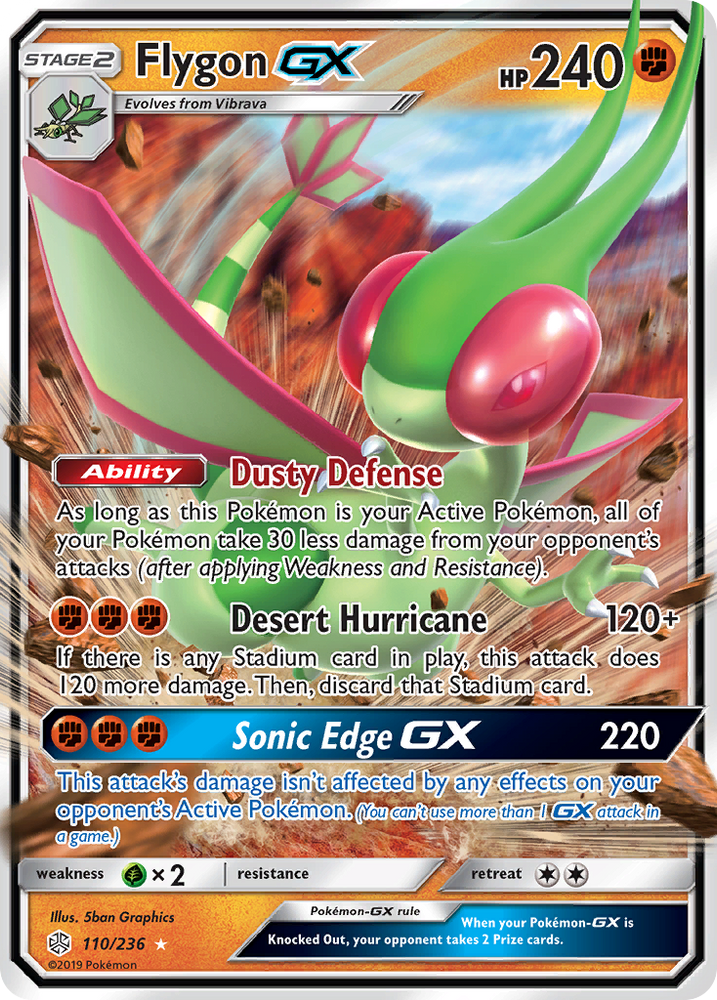 Pokemon| Flygon GX (110/236) [Sun & Moon: Cosmic Eclipse] | The Nerd Merchant