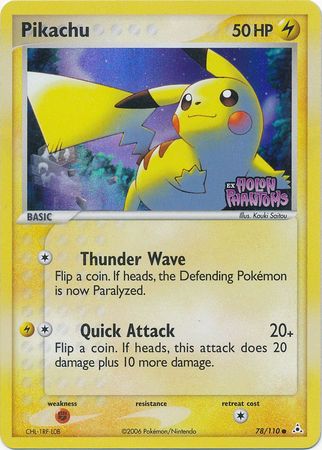 Pokemon | Pikachu (78/110) (Stamped) [EX: Holon Phantoms] | The Nerd Merchant