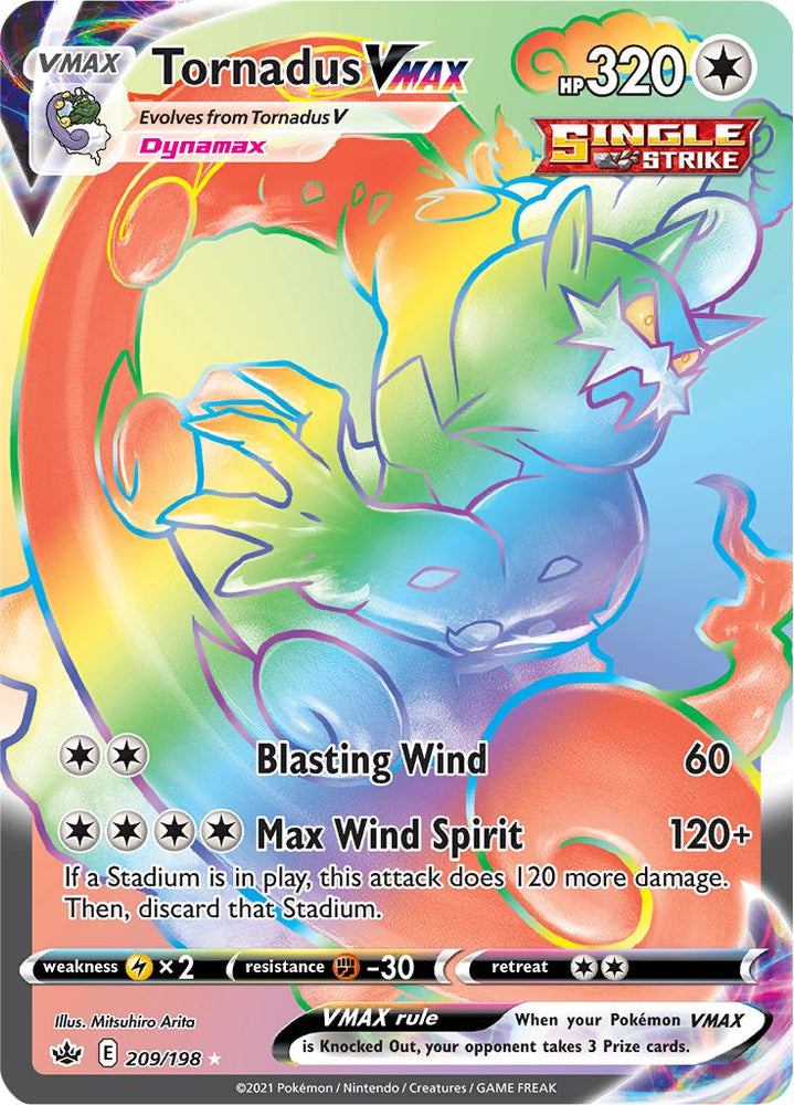 Pokemon | Tornadus VMAX (209/198) [Sword & Shield: Chilling Reign] | The Nerd Merchant