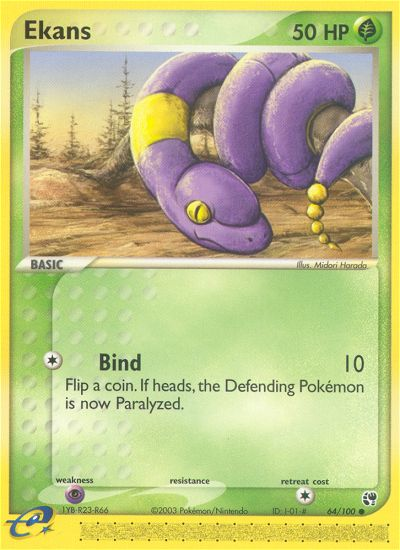 Pokemon | Ekans (64/100) [EX: Sandstorm] | The Nerd Merchant