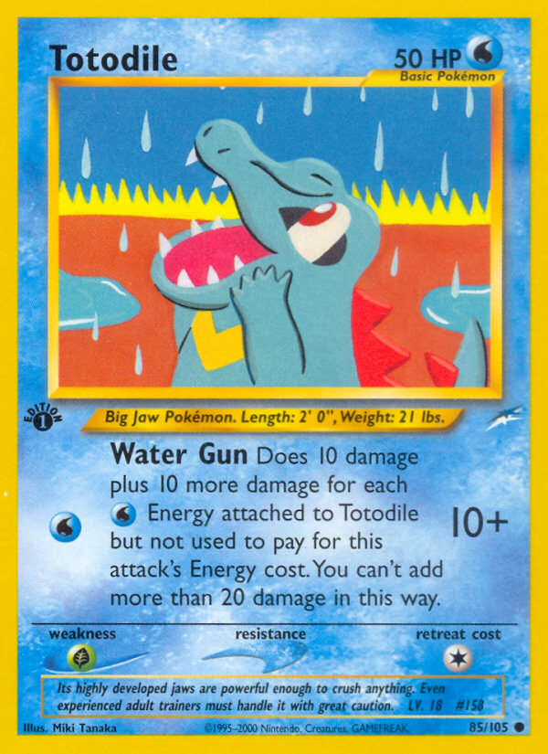 Pokemon | Totodile (85/105) [Neo Destiny 1st Edition] | The Nerd Merchant