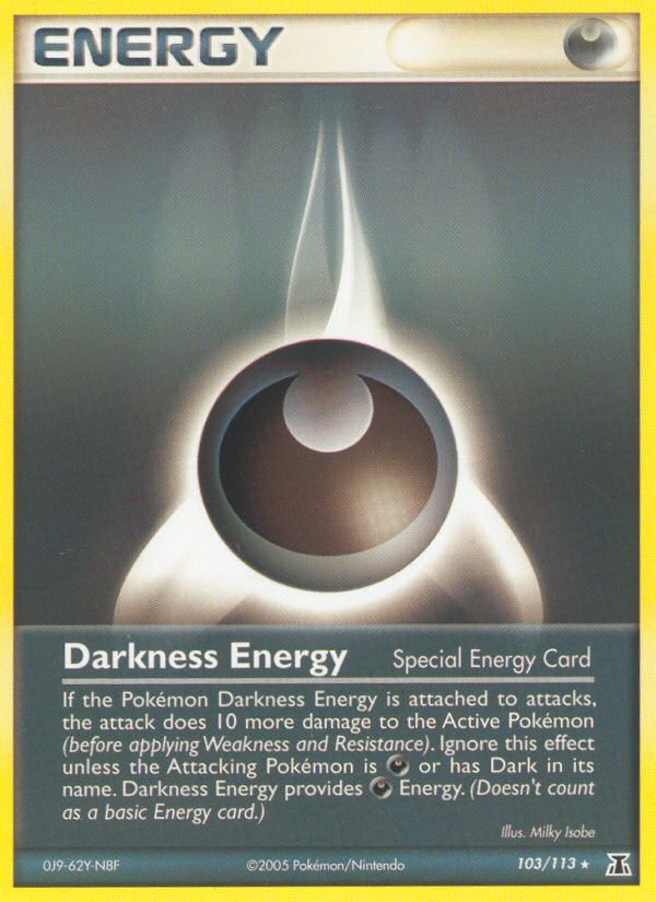 Pokemon | Darkness Energy (103/113) [EX: Delta Species] | The Nerd Merchant