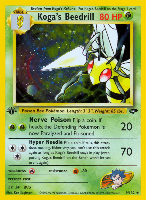 Pokemon | Koga's Beedrill (9/132) [Gym Challenge 1st Edition] | The Nerd Merchant