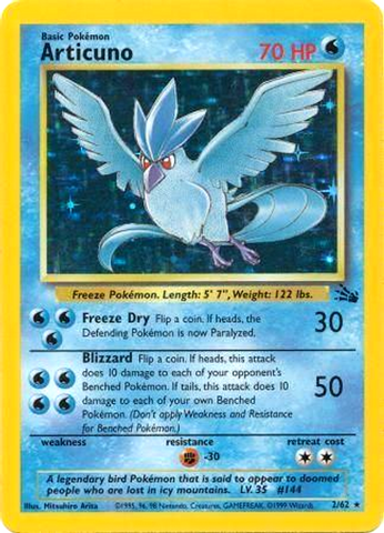 Pokemon | Articuno (2/62) [Fossil Unlimited] | The Nerd Merchant
