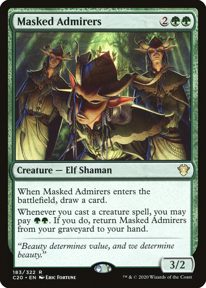 Magic | Masked Admirers [Commander 2020] | The Nerd Merchant