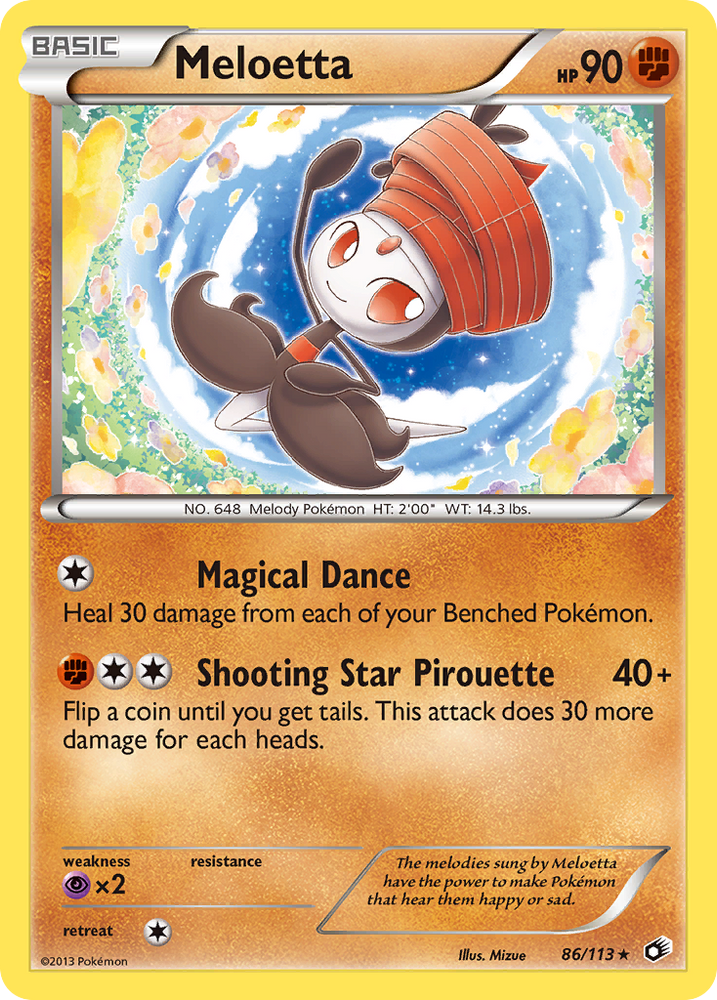 Pokemon | Meloetta (86/113) [Black & White: Legendary Treasures] | The Nerd Merchant