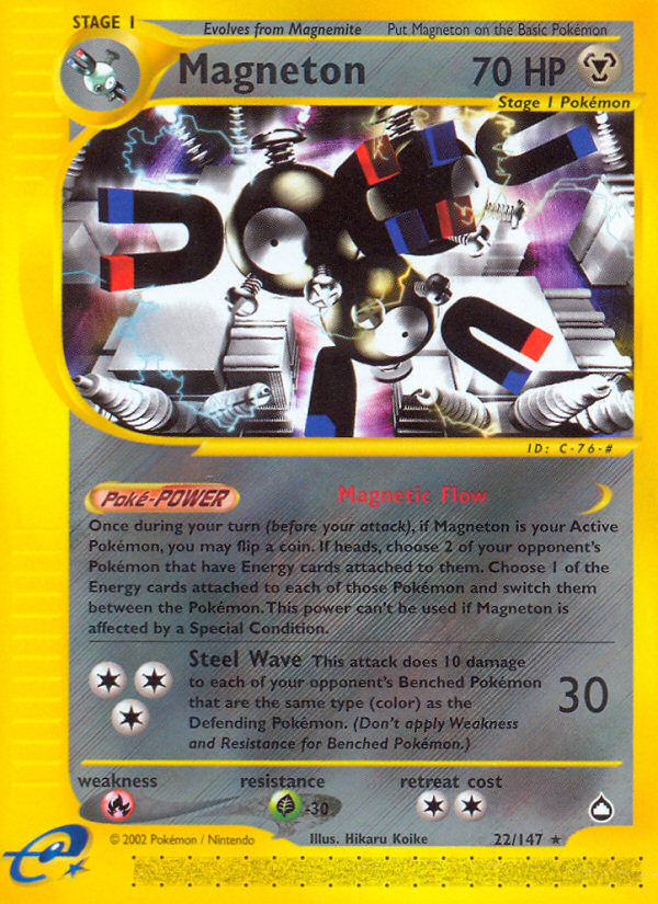 Pokemon | Magneton (22/147) [Aquapolis] | The Nerd Merchant